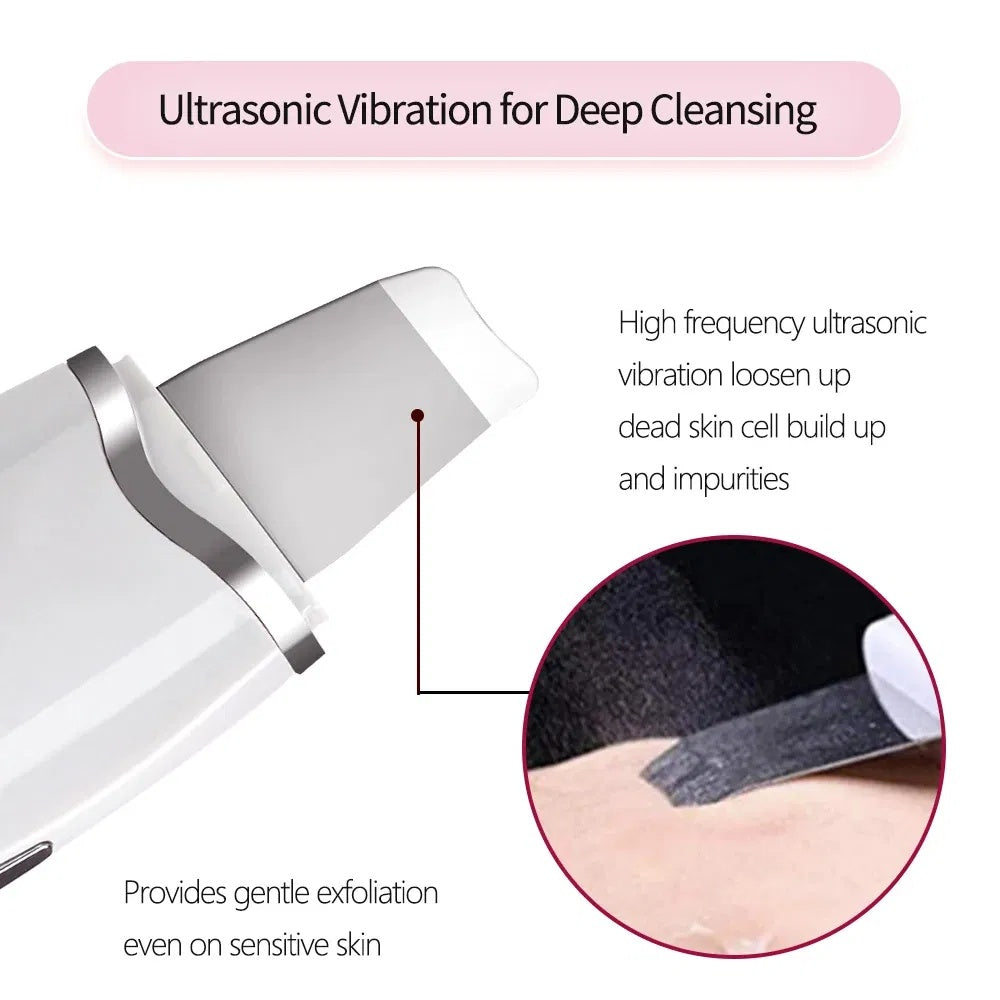 ClearSkin™ Ultrasonic Facial Spatula – Deep Cleanse & Glow
